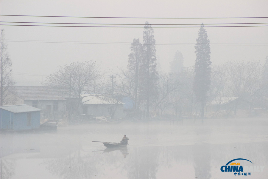 平安夜中國多地陷“霾伏”