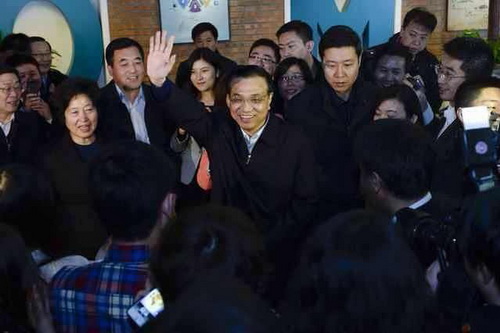 李克強(qiáng)：你們的創(chuàng)業(yè)平臺散發(fā)著咖啡香味