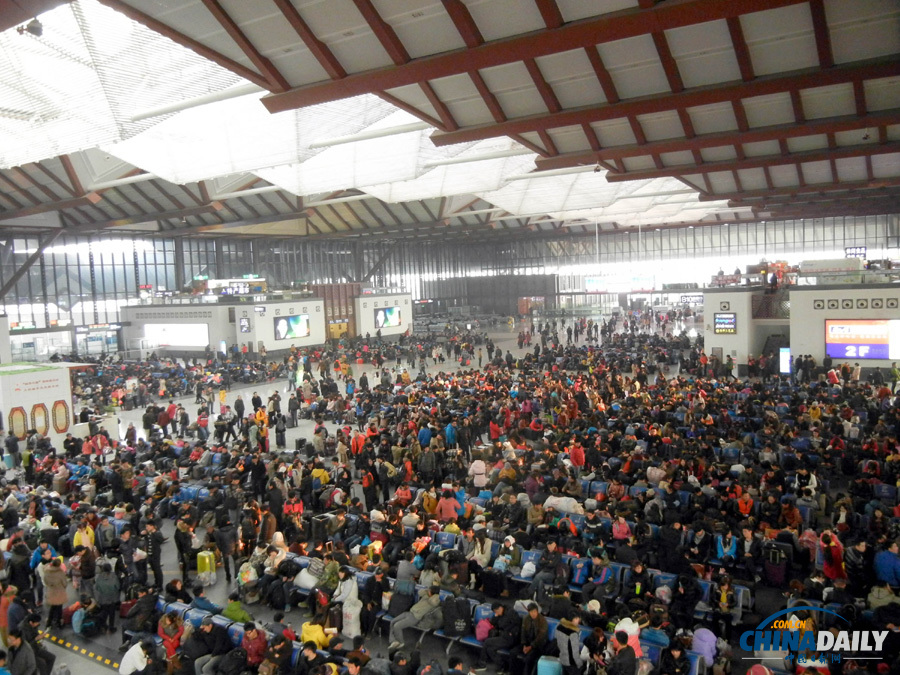 蘇州火車站迎來春運前客流高峰