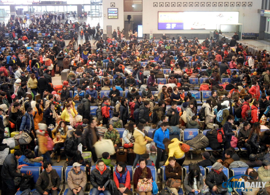 蘇州火車站迎來春運前客流高峰