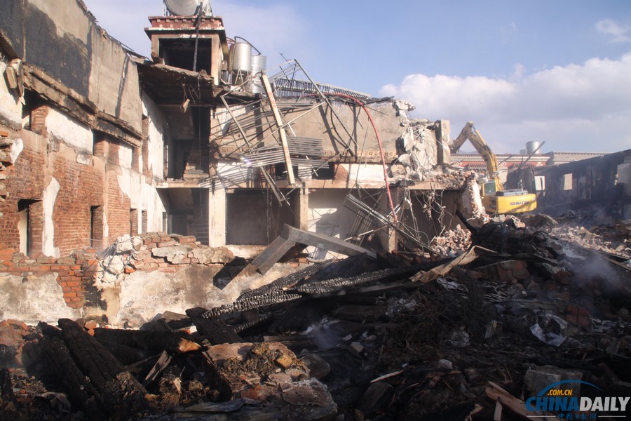 實(shí)拍香格里拉獨(dú)克宗古城災(zāi)后一片廢墟