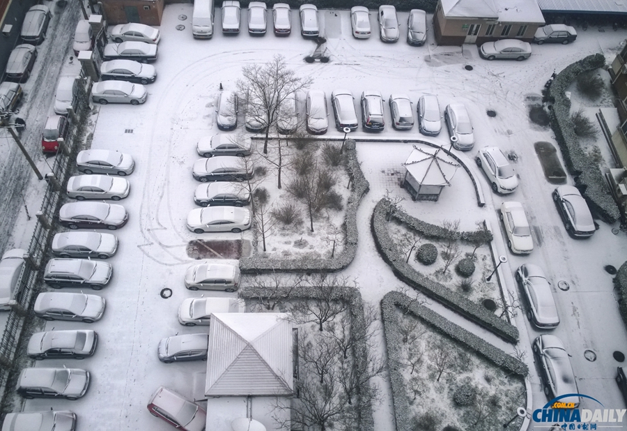 北京迎來馬年新春第一場降雪