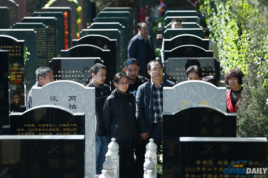 清明節：北京八寶山迎來祭掃高峰