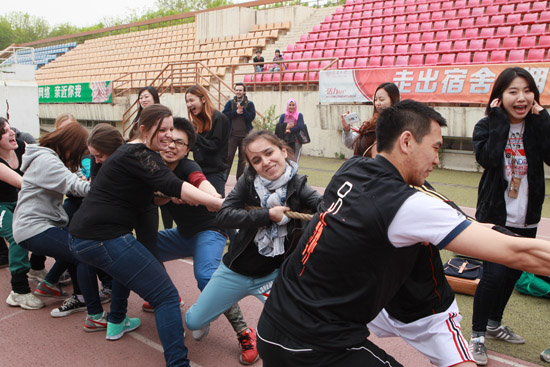 南開留學生舉辦中國傳統文化主題運動會