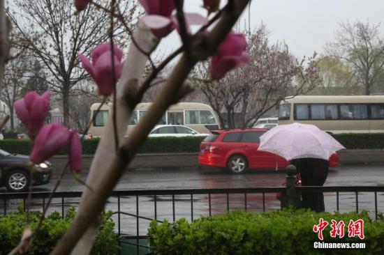 北京迎來今年首場春雨 致道路嚴重擁堵