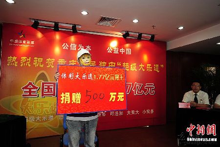 彩民戴孫悟空面具領(lǐng)走1.7億元 捐500萬做慈善