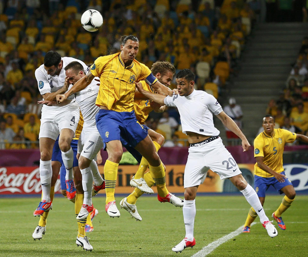 歐洲杯：法國0:2負瑞典仍然出線 迎戰西班牙