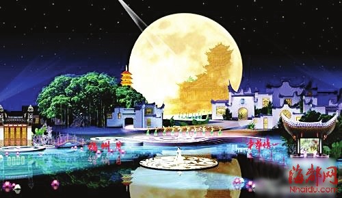 央視中秋晚會(huì)晚會(huì)布置正在進(jìn)行 展現(xiàn)濃濃福州味