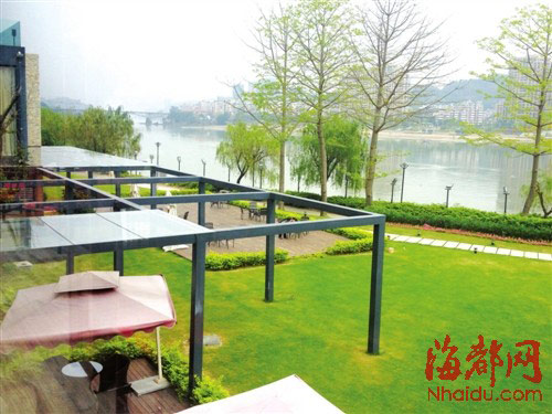 福州一高檔會所開在南江濱公園內 占近1700平方米