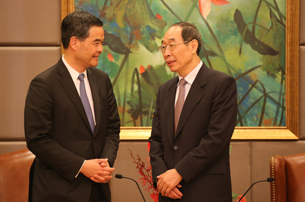 梁振英:閩港高層將舉行不定期會晤