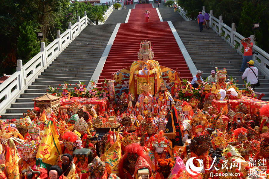 莆田媽祖文化活動周揭幕 萬名信眾齊拜媽祖寫下史上之最(組圖)