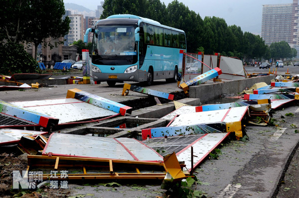 “達維”襲擊連云港