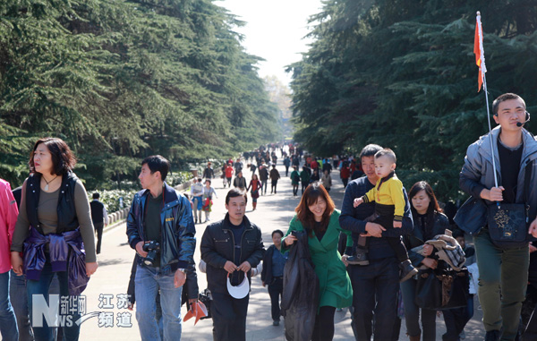 中山陵陵寢免費開放兩周年
