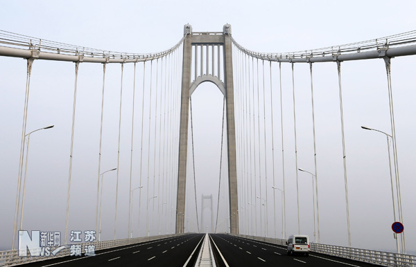 南京長江四橋?qū)⒂?4日正式通車