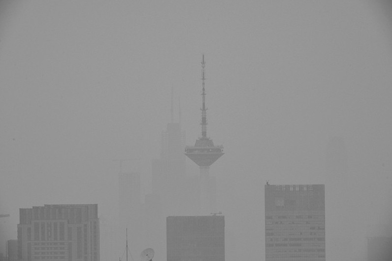 去年沈陽霾日數為33天