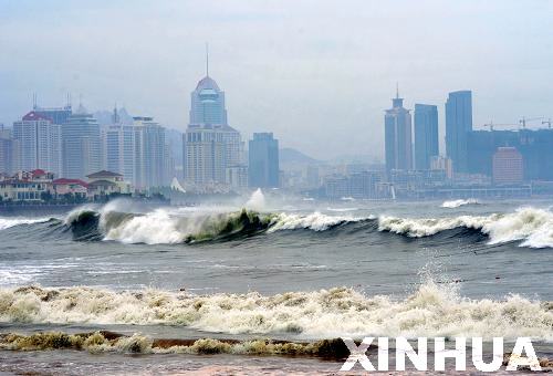 “梅花”在山東半島東部沿海興風(fēng)作浪