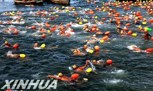 2011橫渡劉公島海灣全國游泳邀請賽威海開賽