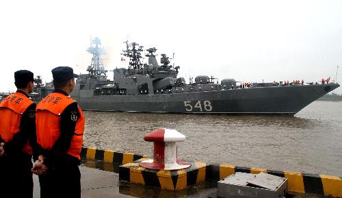 俄羅斯軍艦訪問上海