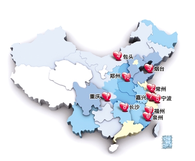 2014年全國(guó)“浪漫城市”排行榜出爐 上海排名第48