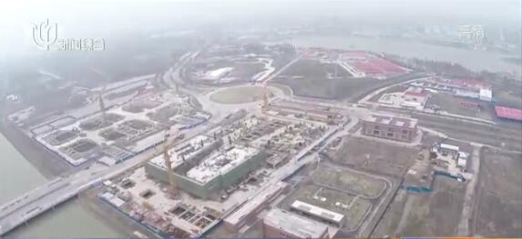 空中俯瞰上海迪士尼樂(lè)園 童話世界已具雛形（圖）