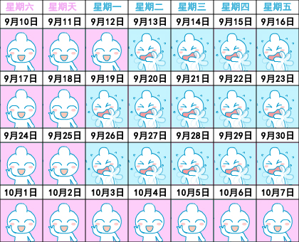 “國慶放假表情圖”走紅網絡