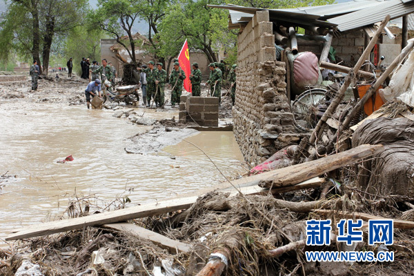 甘肅岷縣雹洪 災害因山區復雜地形加重(圖)