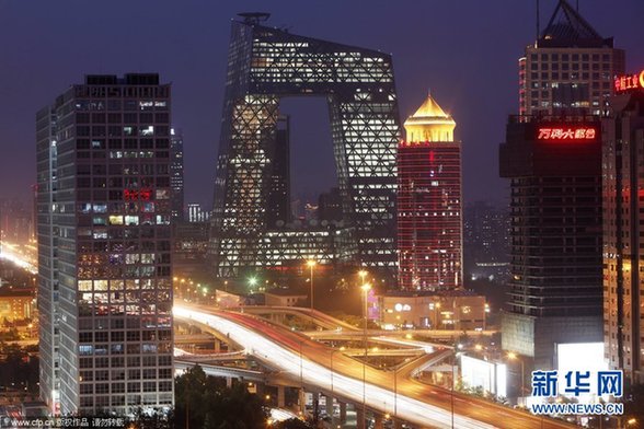 央視新臺(tái)址主樓竣工 將用于轉(zhuǎn)播倫敦奧運(yùn)(圖)