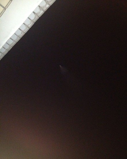 我國多地出現UFO 網友分析疑是反導試驗（圖）