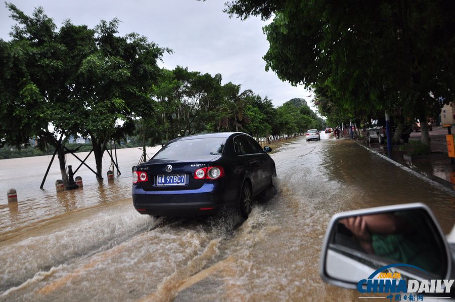 柳江柳州段出現超警戒水位 水位仍在上漲