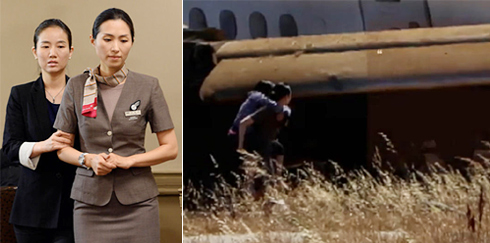 韓亞失事客機女乘務員背著乘客逃生（圖）