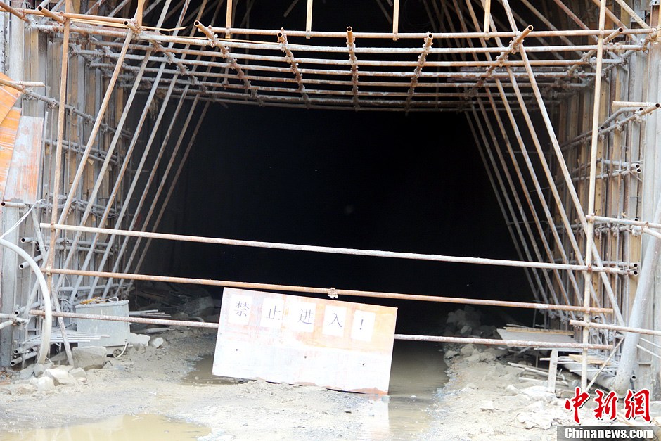 江西遂川一電站隧洞施工工地出現塌方事故