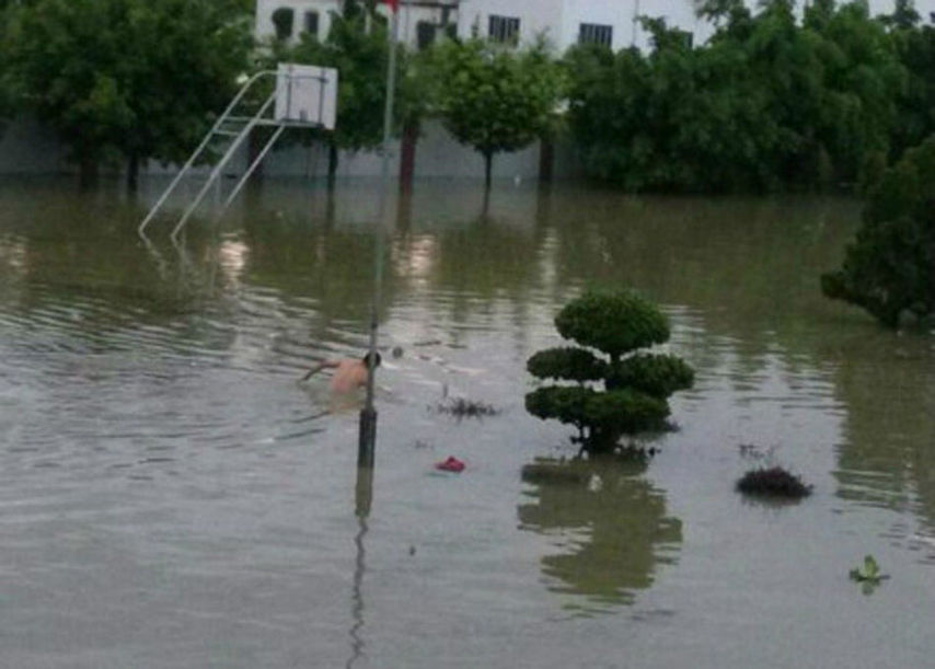 高清：航拍廣東洪水重災區龍窩鎮