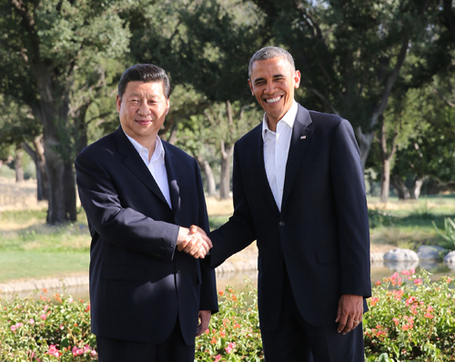 記習近平同美國總統奧巴馬安納伯格莊園會晤