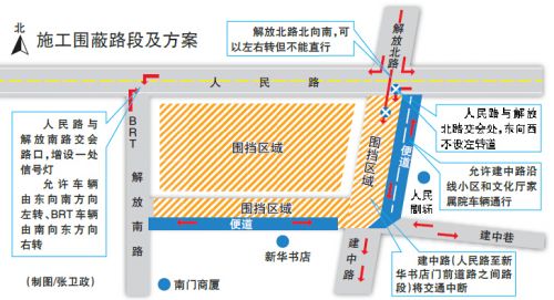 5月16日烏魯木齊市地鐵1號線南門站開工建設 三路口通行有變