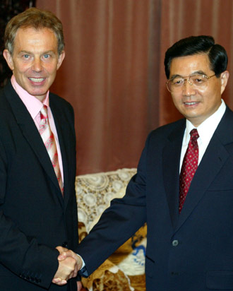 Chinese leaders meet with Blair