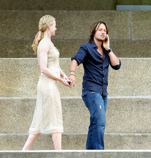 Nicole Kidman and Keith: first in fitness