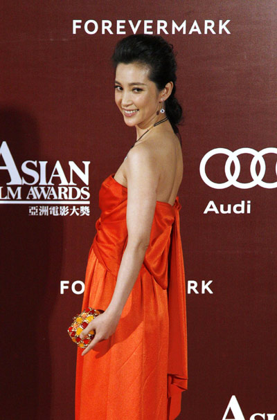 Stars sparkle red carpet at the Asian Film Awards in Hong Kong
