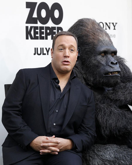 World premiere of the film 'Zookeeper'