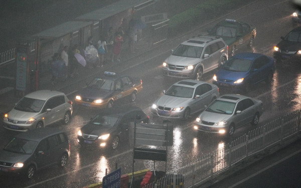 Raining cats and dogs in Beijing