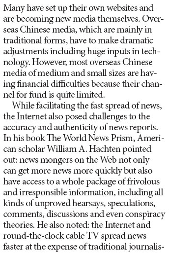 Challenges and opportunities facing Chinese media