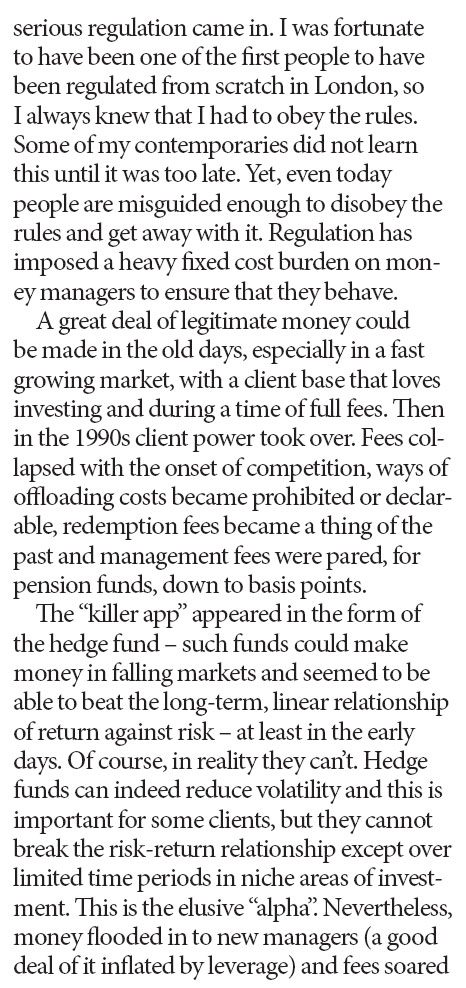 Funds management, a very crowded but dangerous trade