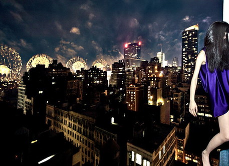 組圖：韓女藝術(shù)家摩天大樓邊緣營造搖搖欲墜刺激感