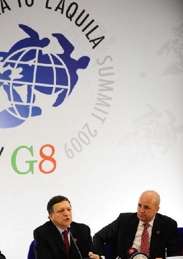 歐盟在G8峰會(huì)舉行新聞發(fā)布會(huì)