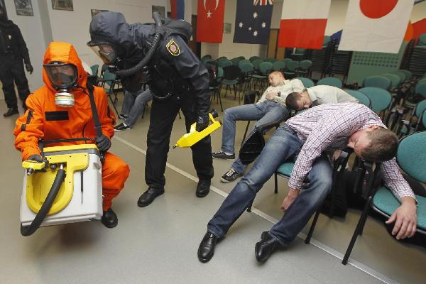 法國警察進行反恐演練