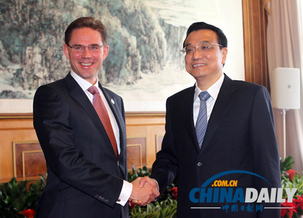 李克強(qiáng)會(huì)見(jiàn)芬蘭總理 贊賞中國(guó)“機(jī)遇論”