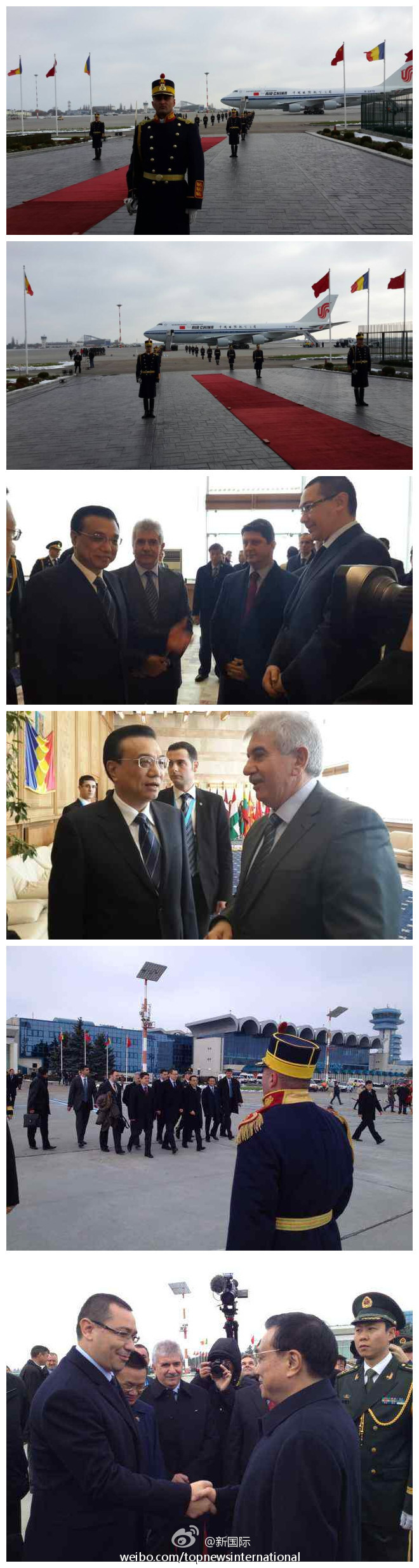 李克強赴烏 羅總理到機場送行