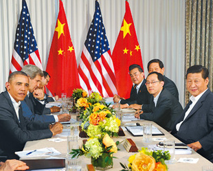 習近平同奧巴馬總統(tǒng)舉行中美元首會晤