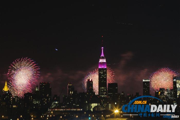 游行狂歡煙花！美國各地國慶活動(dòng)集錦（組圖）