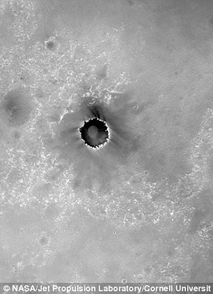 NASA公布火星沙丘揚塵圖 猶如人類扔下小型炸彈