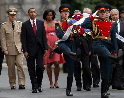 美國總統奧巴馬首訪俄羅斯[組圖]